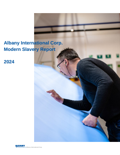 Albany International Modern Slavery Report 2024 Thumbnail Image