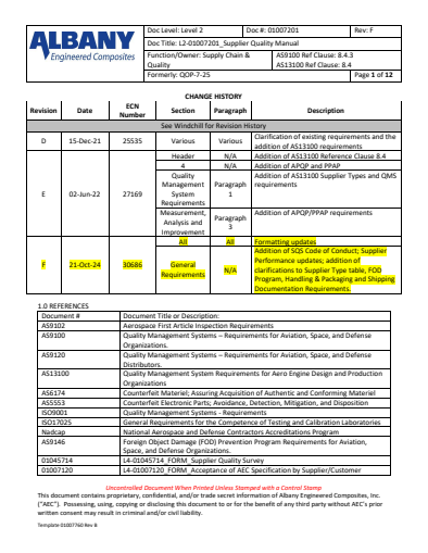 Supplier Quality Manual - Boerne Group & ASC Thumbnail Image