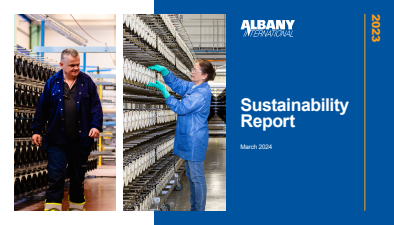 Albany International 2023 Sustainability Report Thumbnail Image