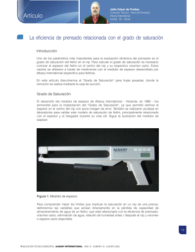 La Eficiencia De Prensado Relacionada Con El Grado De Saturación Thumbnail Image