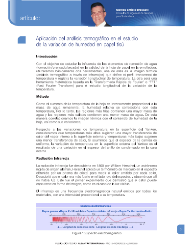 Aplicación Del Análisis Termográfico En El Estudio De La Variación De Humedad En Papel Tisú Thumbnail Image