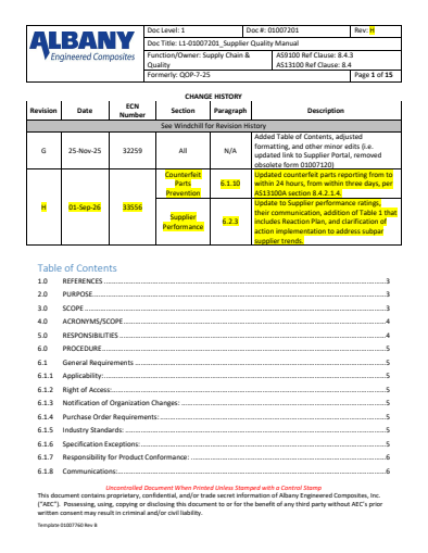Supplier Quality Manual - Boerne Group & ASC Thumbnail Image