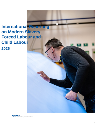 Albany International Report on Modern Slavery, Forced Labour and Child Labour 2025 Thumbnail Image