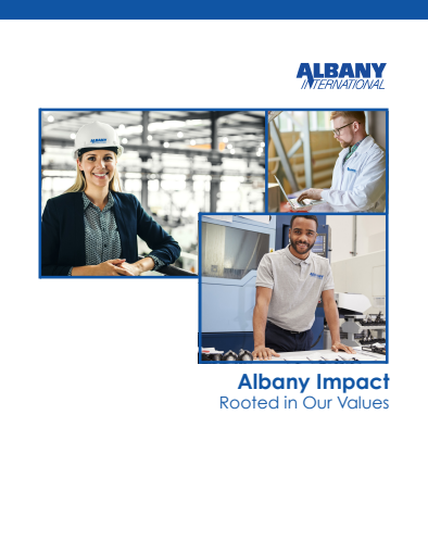 Albany International Rooted In Our Values 2021 Thumbnail Image