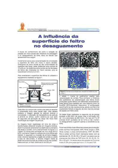 A Influência Da Superfície Do Feltro No Desaguamento Thumbnail Image